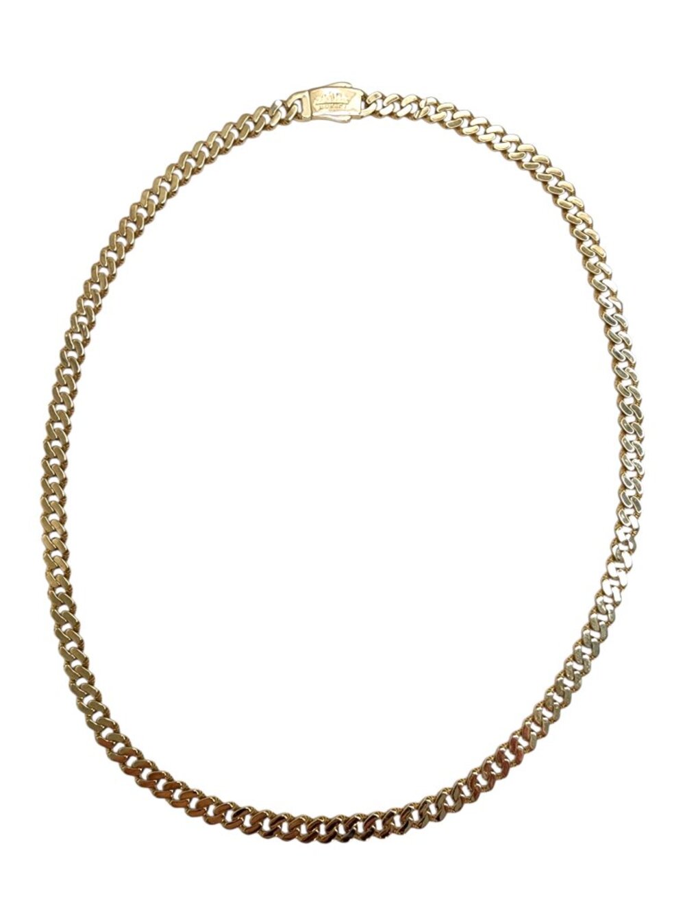 Monaci 14K Yellow Gold Cuban Link Necklace 22" #26126